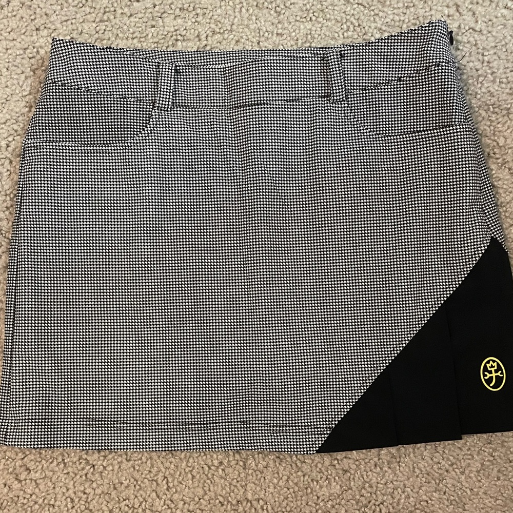 Castelbajac Plaid Black and White skirt